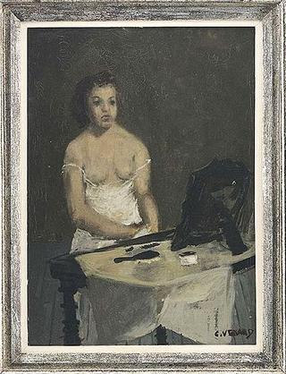 Woman at her toilette