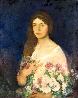 Girl with Asters