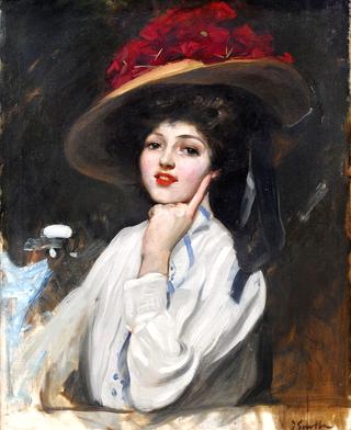 Portrait of a Young Woman with Hat