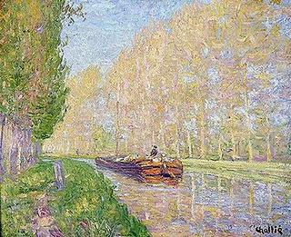 Canal by the Loing, Moret