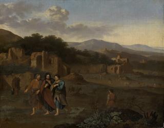 Italianate Landscape with Christ and Two Disciples on the Road to Emmaus