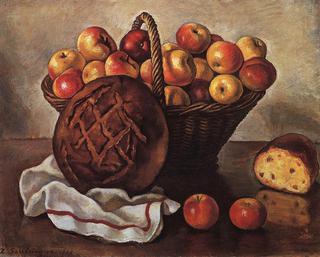 Still Life with Apples and Bread