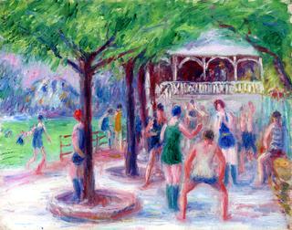 Bathers at Play, Study #2