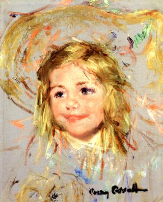 Head of a Smiling Child: A Study for 'Mother and Child in a Boat'