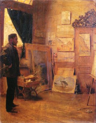 The Landscape Painter in his Studio