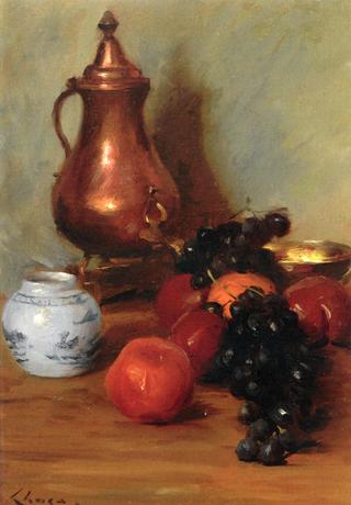 Still Life with Fruit and Copper Pot