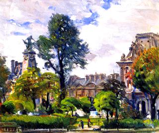 Gardens of the Tuileries, the Louvre