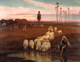 农夫和牧羊女，晚上祈祷的时候