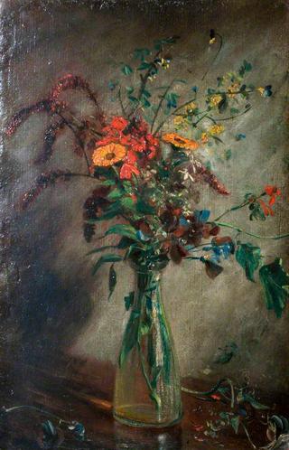 Study of Flowers in a Vase