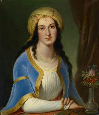 Portrait of a lady in a turban