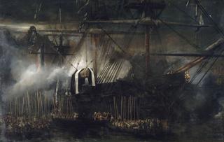 Transfer of Napoleon's ashes on board of the Belle Poule, 15 october 1840