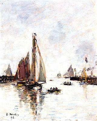 Trouville, the Return of the Fishing Boats