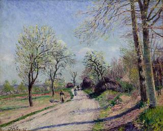 Road from Veneux to Moret, Springtime