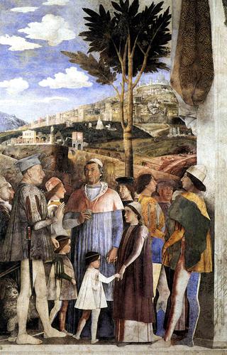 Arrival of Cardinal Francesco Gonzaga (detail)
