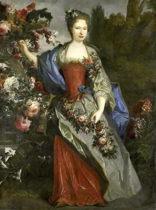 Portrait of Marie-Louise Elisabeth d'Orléans, Duchesse de Berry, as Flora