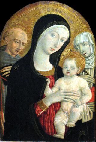 Madonna and Child with Saint Francis and Catherine of Siena