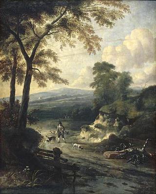 Landscape with a Falconer