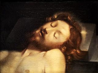 Head of Christ Resting on a Stone