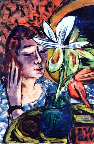 Woman with Orchid