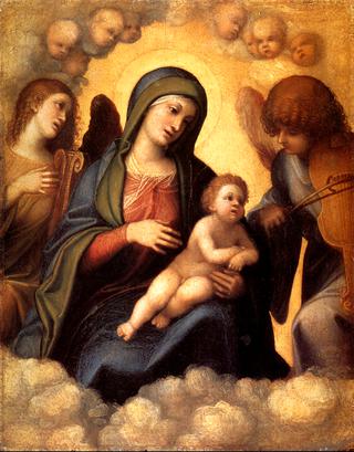 Madonna and Child in Glory with Angels