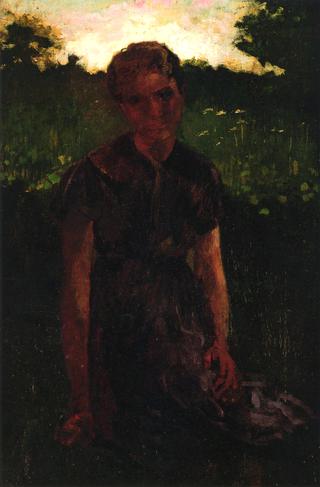 Young Girl in a Landscape