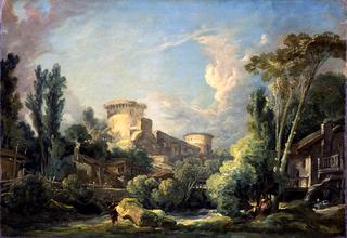 Landscape with Castle and Mill
