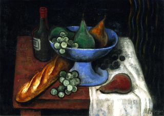 Still Life with a Blue Fruit Bowl