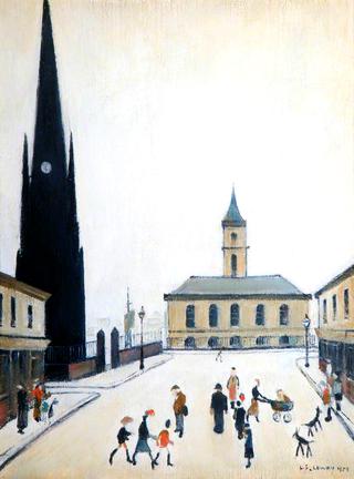 旧市政厅和圣希尔达教堂，米德尔斯堡，提斯谷
