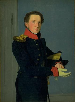 Portrait of the Naval Lieutenant D Christen Schifter Feilberg