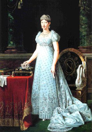 奥地利玛丽·路易丝的肖像，拿破仑和法国皇后的妻子