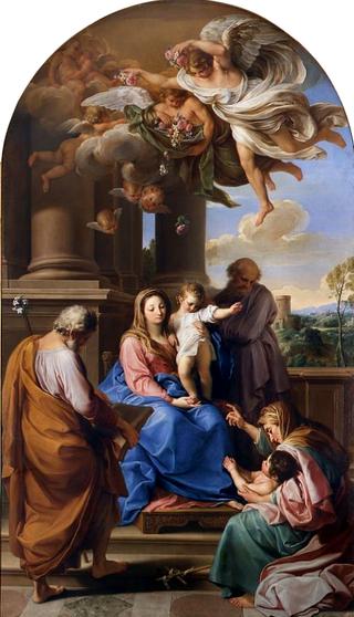 Madonna with Child and Sts Joseph, Zechariah, Elizabeth and John