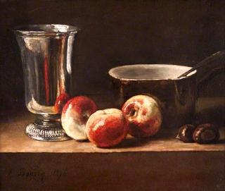 Still Life with Apples and a Silver Goblet