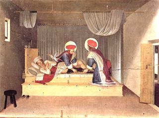 圣科斯马斯和圣达米安对查士丁尼的治疗（圣马可祭坛画）