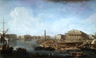 View of the Stock Exchange and the Admiralty from the Fortress of St. Peter and Paul