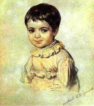 玛丽亚·基基纳小时候的肖像