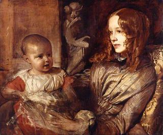 伊丽莎白杨米切尔夫人和她的孩子