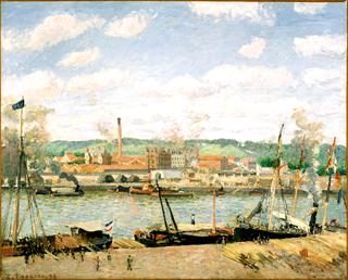View of the Oissel Cotton Mill, near Rouen