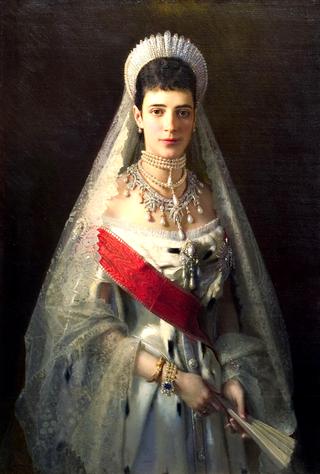 沙皇亚历山大三世的妻子玛丽亚·费奥多罗夫娜的肖像