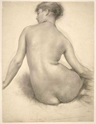 Seated Nude Woman, Seen from Behind