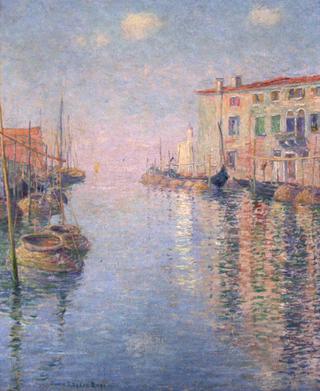 The Guidecca Canal with Fish Baskets, Venice
