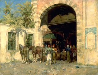 Entrance to the Bazaar, Cairo