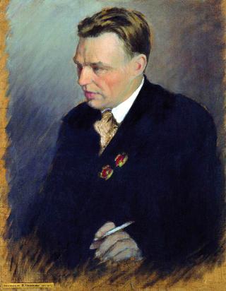 Portrait of Pilot Valery Chkalov