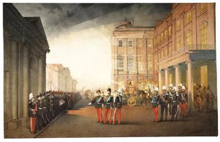 1870年2月26日在安尼科夫宫前游行