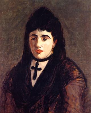 Spanish Woman with a Black Cross