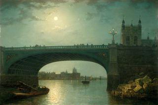 月光下的威斯敏斯特桥