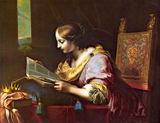Saint Catherine Reading a Book