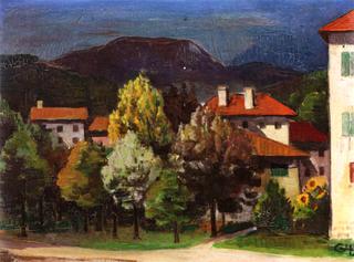 Landscape with Rental Houses