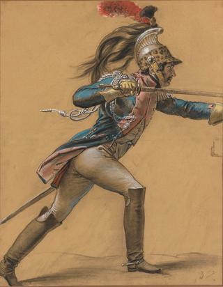 A French Dragoon, Study for ''The Revolt of Cairo''
