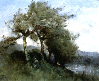 Landscape with Woman