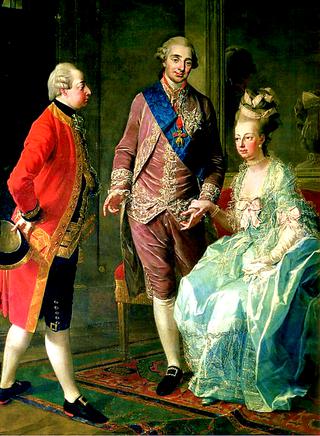 Marie Antoinette with her Husband and Brother